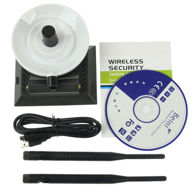 360000N 2.4GHz 3800mW 802.11b/g 54Mbps USB 2.0 Wireless WiFi Network Adapter, 38dBi Gain Antenna, Support Network Decoder