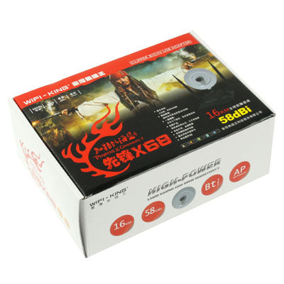 X68 2.4GHz 3800mW 802.11b/g 150Mbps USB 2.0 Wireless WiFi Network Adapter, 58dBi Gain Antenna, Support Network Decoder