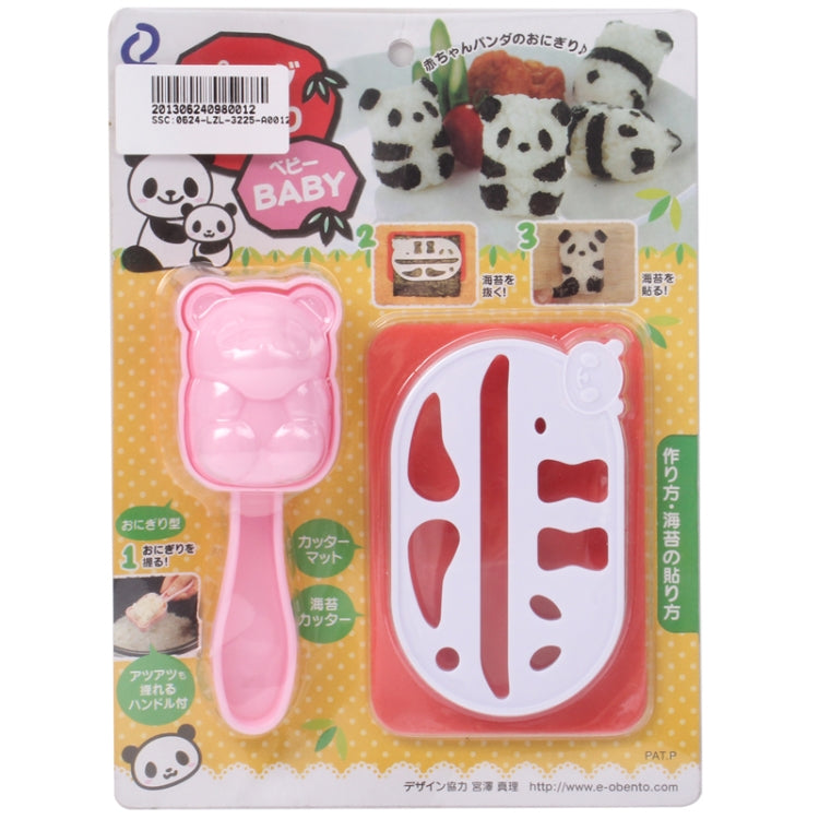 Lovely Panda Sushi Rice Mold Mould + Seaweed Cutter