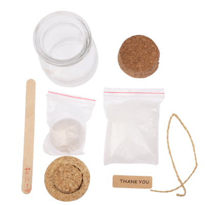 LED Lights Wishing Elves Planted Crystal Shine Wishing Bottles(White)