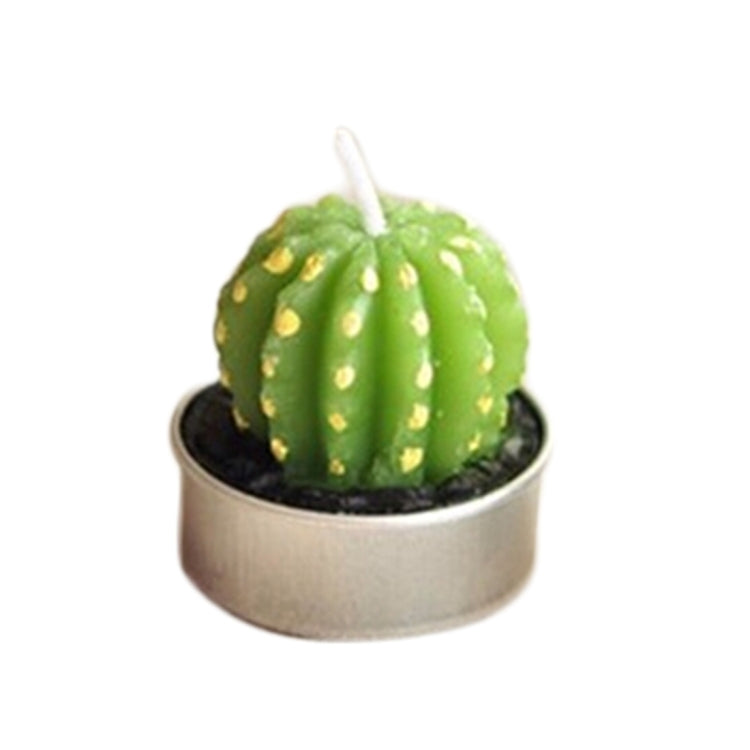 Paraffin Wax Cactus Shape Creative Smokeless Craftsmanship Candle Plant Succulents Candle (6 PCS in One Package, The Price is Set for 6 PCS)