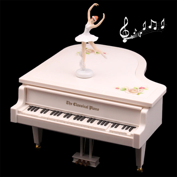 Romantic Piano Style Electric Music Box with Ballerina