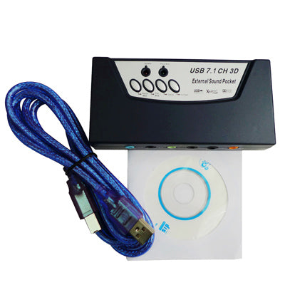 USB 2.0 7 in 1 Audio 8 Channel Sound Box