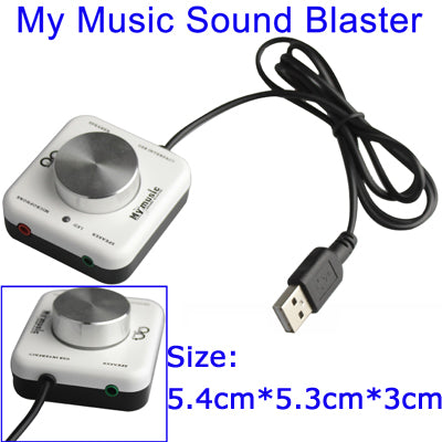 New USB My Music Sound Blaster USB External Audio Card