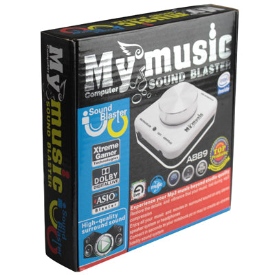New USB My Music Sound Blaster USB External Audio Card