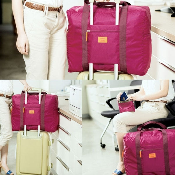 Fadish Multi-functional Portable Waterproof  Large Capacity Nylon Foldable Pouch Storage Bag for Travel, Size: 46cm x 37cm x 22cm