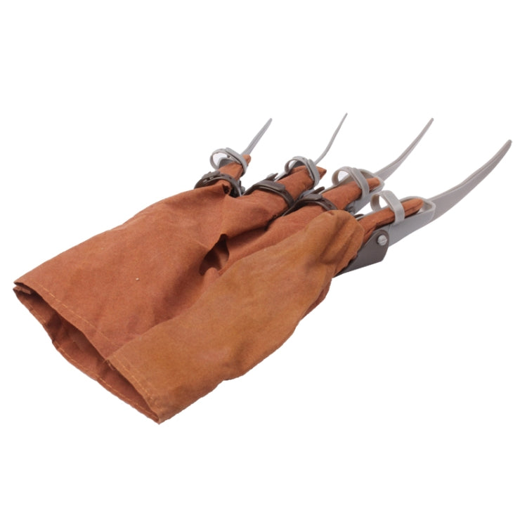 Party Supplies Halloween Products Plastic Glove(Brown)