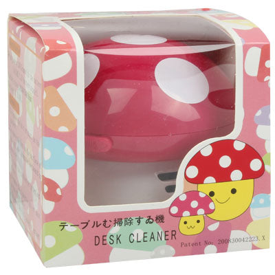 Mini Cute Personality Household/Vehicle Cartoon Colored Mushroom Desktop Vacuum Cleaner,Size:9x9x8cm