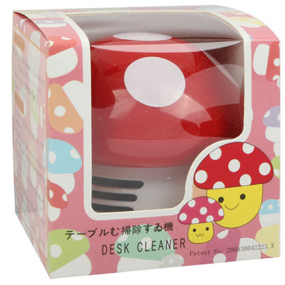 Mini Cute Personality Household/Vehicle Cartoon Colored Mushroom Desktop Vacuum Cleaner,Size:9x9x8cm