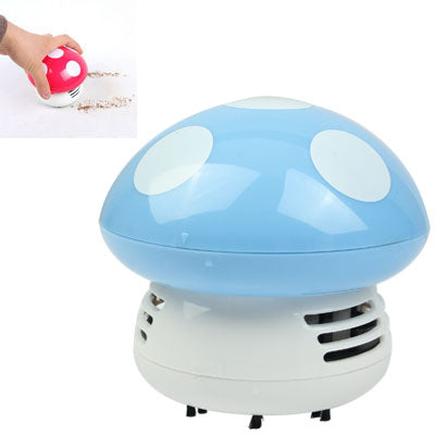 Mini Cute Personality Household/Vehicle Cartoon Colored Mushroom Desktop Vacuum Cleaner,Size:9x9x8cm