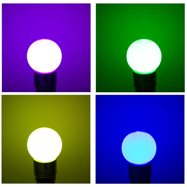 E27 1W RGB LED Lamp, With Remote Controller, AC 220V