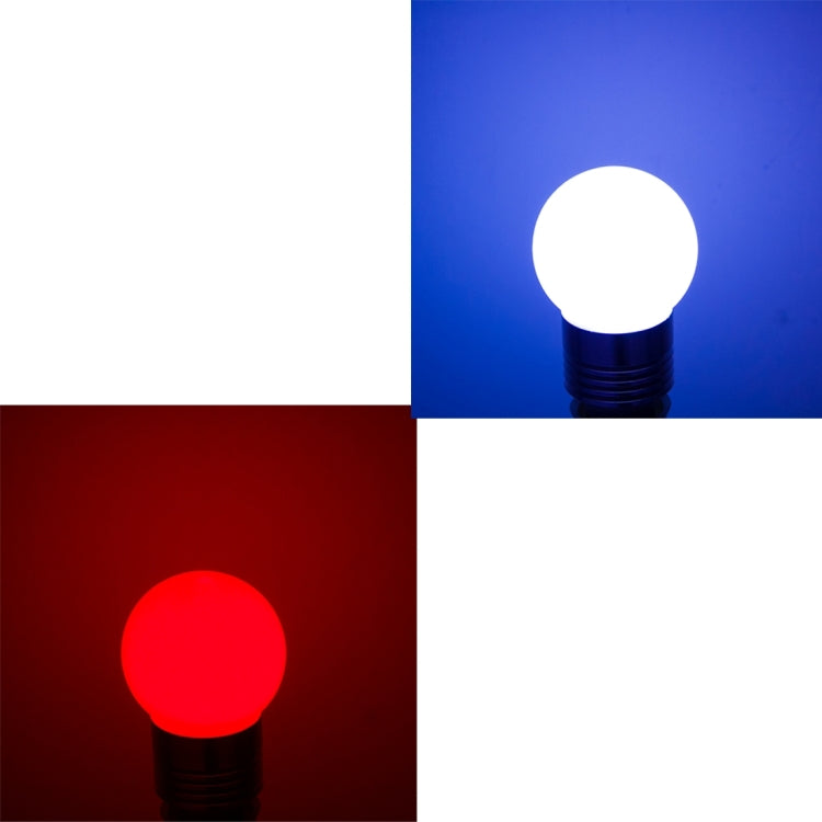 E27 1W RGB LED Lamp, With Remote Controller, AC 220V
