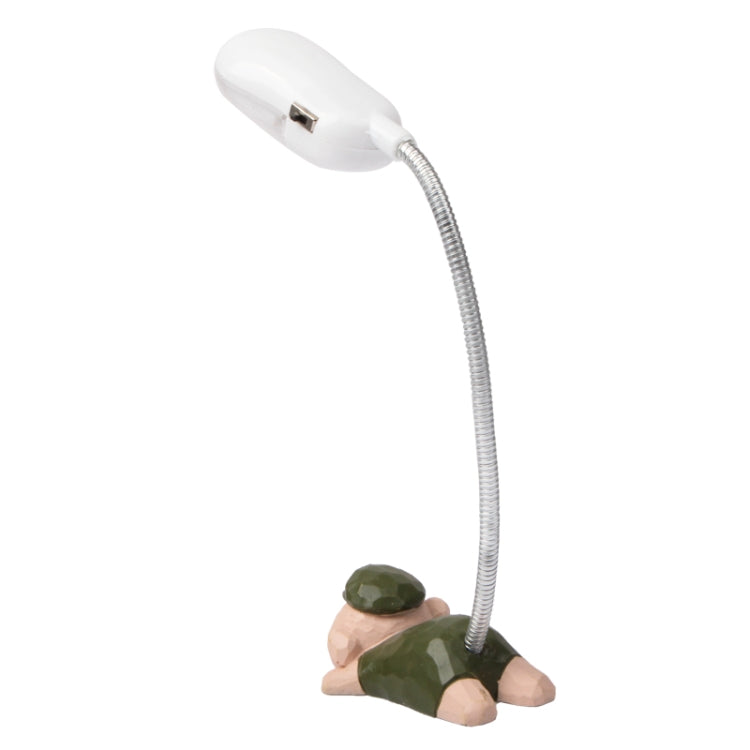 Cute Pig Pattern Light Toy Desktop Lamp Eye Protection Light Nightlight(White)