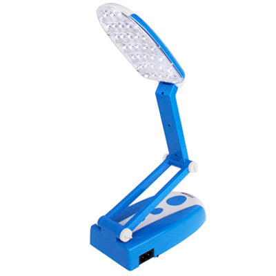 LED-636 Folding Desk Lamp, 31 LED, 2.5W, White Light, Rechargeable(Blue)