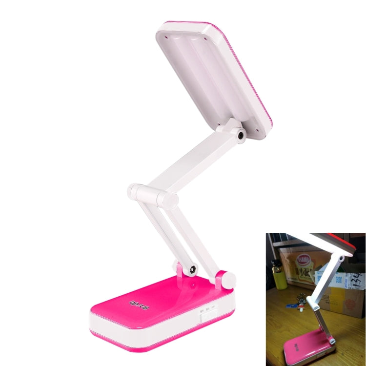 DP-666S Folding Rechargeable Desk Light Lamp, 24 LED, White Light, Two-stage Dimming