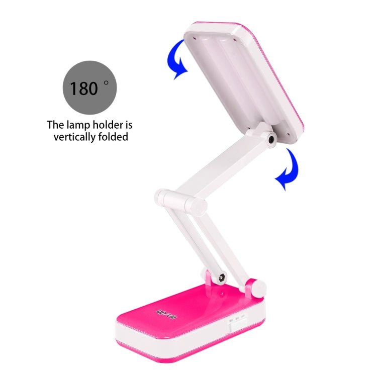 DP-666S Folding Rechargeable Desk Light Lamp, 24 LED, White Light, Two-stage Dimming