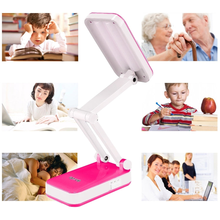 DP-666S Folding Rechargeable Desk Light Lamp, 24 LED, White Light, Two-stage Dimming