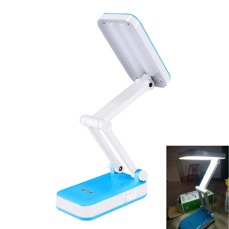 DP-666S Folding Rechargeable Desk Light Lamp, 24 LED, White Light, Two-stage Dimming