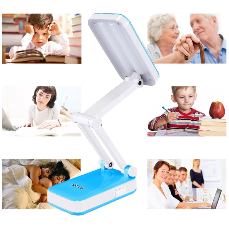 DP-666S Folding Rechargeable Desk Light Lamp, 24 LED, White Light, Two-stage Dimming