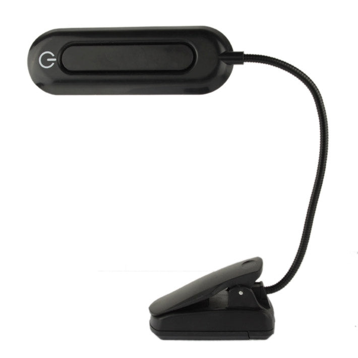 20 LED Touch Switch Energy Saving Clip Table Lamp, USB / Battery Power Supply(Black)