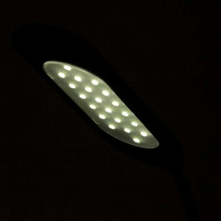 20 LED Touch Switch Energy Saving Clip Table Lamp, USB / Battery Power Supply(Black)