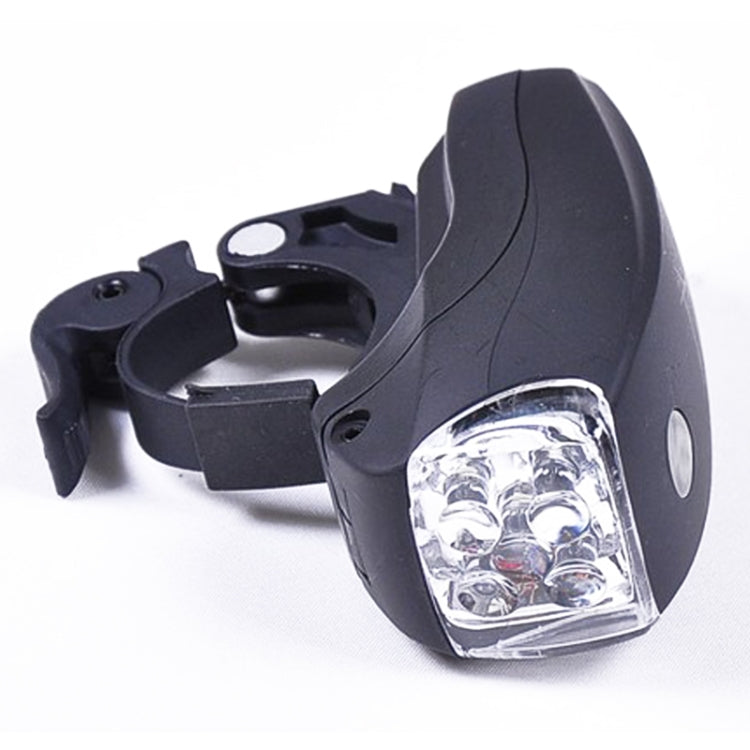 5 LED Super Bright Bicycle Weather-resistant Headlight with Stand & Three Kinds of Flashing Modes(Black)