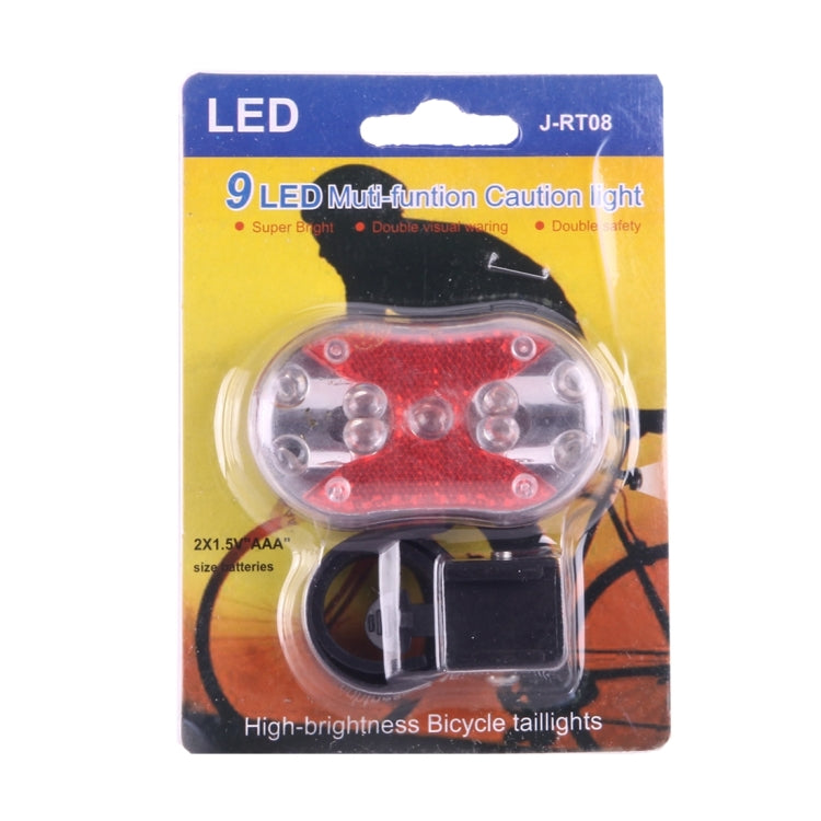 9 LED Multi-function Bike Flash  Caution Light
