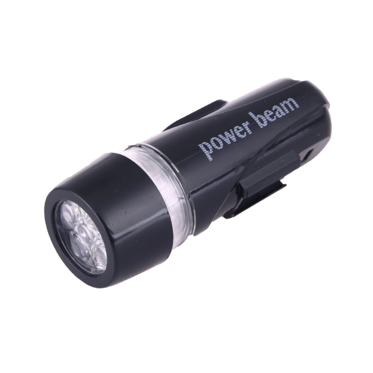 2 Modes 5-LEDs Bike Head Flash Light with Mount Bracket(Black)