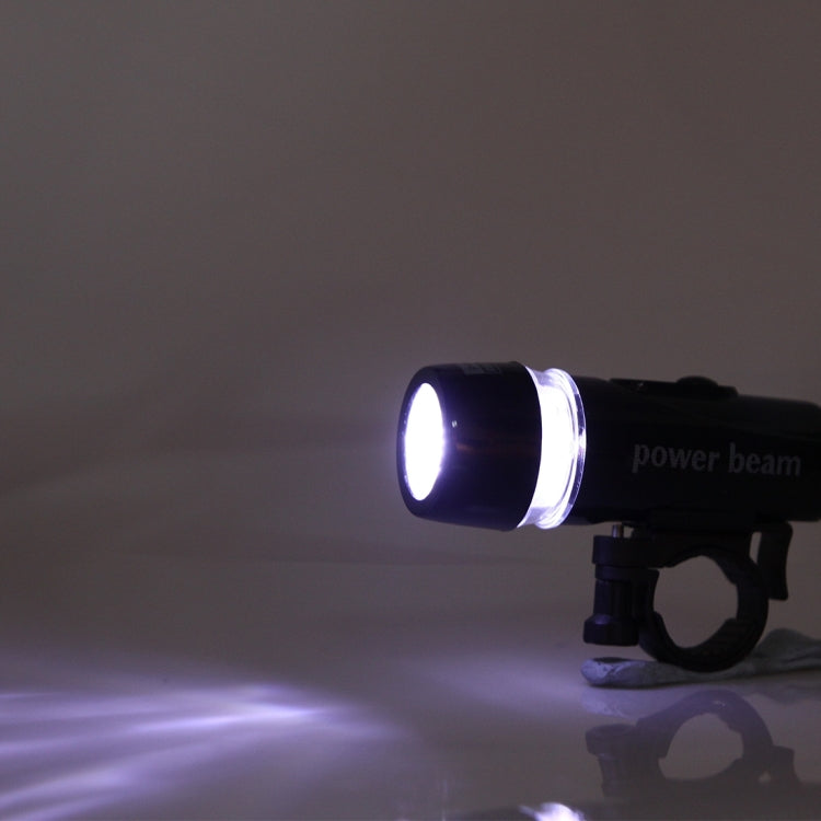 2 Modes 5-LEDs Bike Head Flash Light with Mount Bracket(Black)