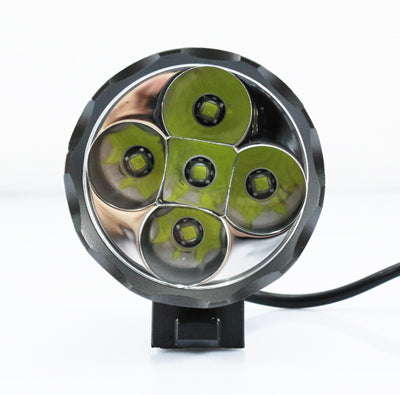 3 Mode Bicycle Lamp / Head Lamp with 5x CREE XM-L T6 LED Light, Luminous Flux: 6000lm