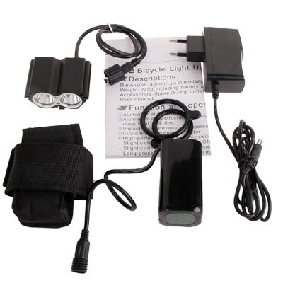 CREE XM-L U2 3 Mode 1400LM Bicycle Light