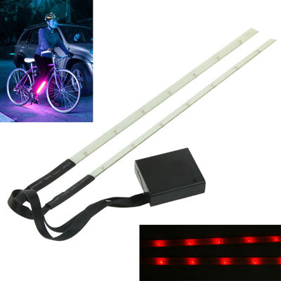 LED Decorative Red Light 2x 7 LED Light Article for Bicycle, Length: 30cm
