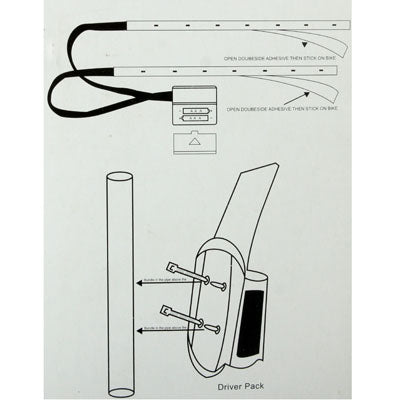 LED Decorative Red Light 2x 7 LED Light Article for Bicycle, Length: 30cm