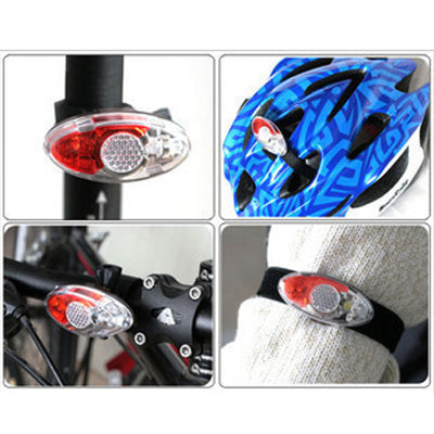3 LED Bike Flash Rear Light Safety Light with Different Flashing Modes