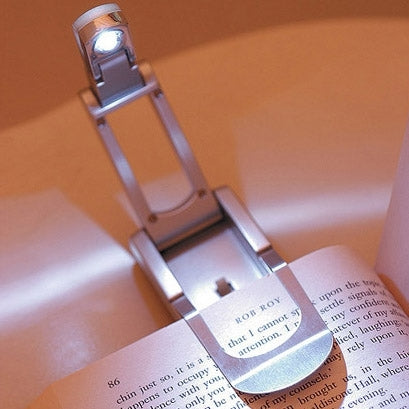 Bright White Light LED Clip Reading Book Light, Torch Robotic Lamp