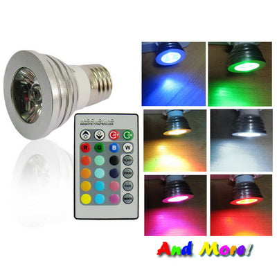 LED Color Changing Light Bulb with Wireless Remote