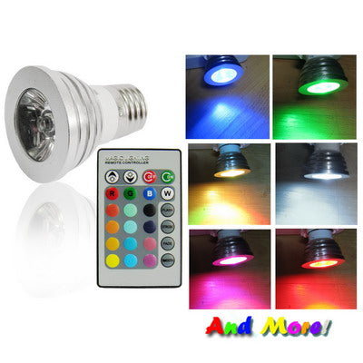LED Color Changing Light Bulb with Wireless Remote