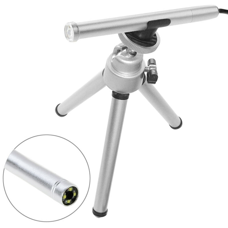 0.3 Mega Pixels 200X USB Digital Microscope Endoscope with Tripod & LED Light for Parts of OTG Function Android Mobile Phone(Silver)