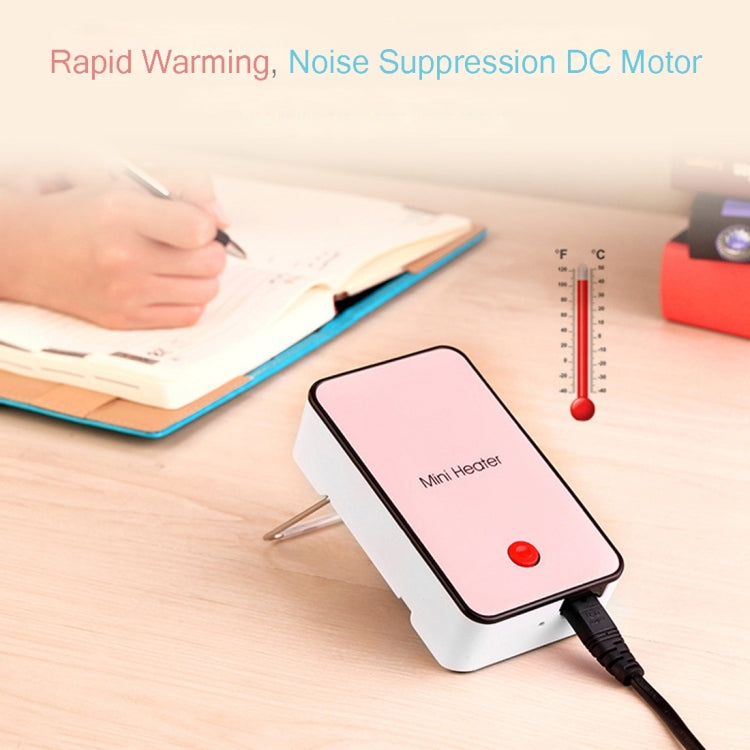 Mini Hand-Held Warm-air Fan Warmer Heater with Holder