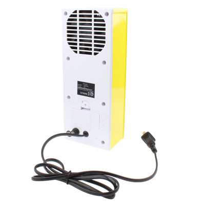 Portable LCD Display Screen Warm Air Condition, With Time / Calendar / Temperature (US Plug)(Yellow)