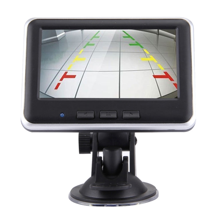 2.4GHz Wireless 4.3 inch TFT Car Rearview Monitor Day / Night Camera System Kit(Black)