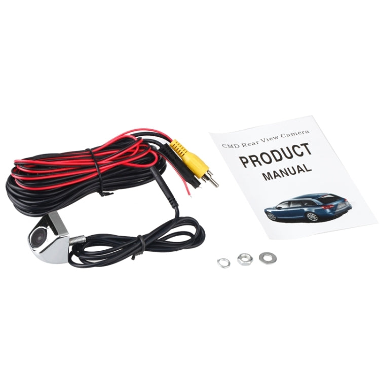 E366 Waterproof Car Rear View Camera, 120 Degree Wide Angle(Silver)