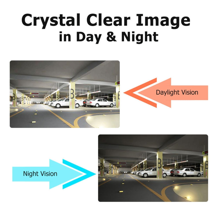 LED Sensor Car Rear View Camera, Support Color Lens/120 Degrees Viewable / Waterproof & Night Sensor function (E350)(Black)