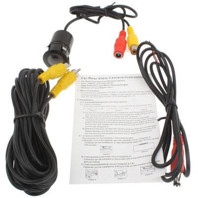 LED Sensor Car Rear View Camera, Support Color Lens/120 Degrees Viewable / Waterproof & Night Sensor function, Diameter: 24mm (E301)(Black)