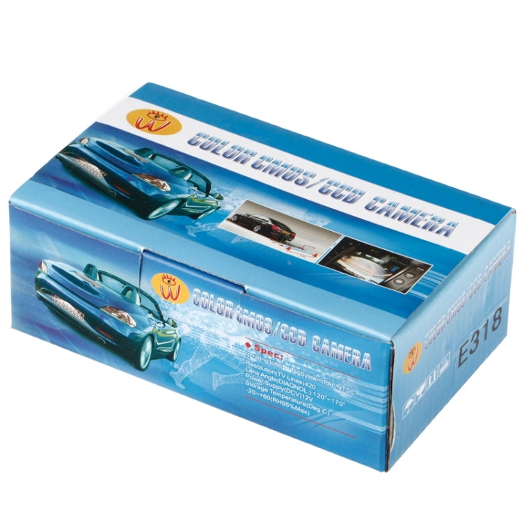 E318 Waterproof Car Rear View Camera, 120 Degree Wide Angle(Black)