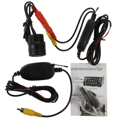 2.4G Wireless DVD Car Rear View Night Vision Reversing Backup Camera , Wide viewing angle: 120Â°(WX2837BS)(Black)