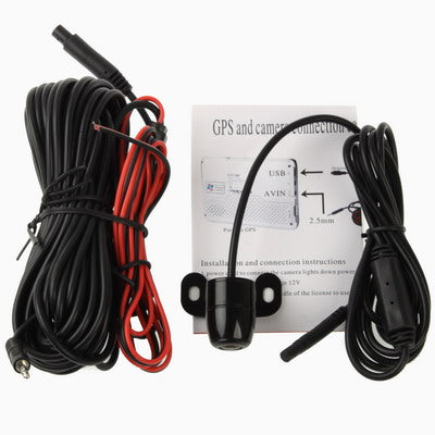 Waterproof Rear View Camera for Car GPS, Wide Viewing Angle: 120 Degree (DM306)(Black)