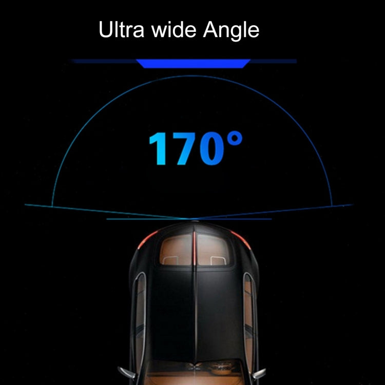 7 LED IR Infrared Waterproof Night Vision Rear View Camera for Car GPS, Wide viewing angle: 170 degree (DM320P)(Black)