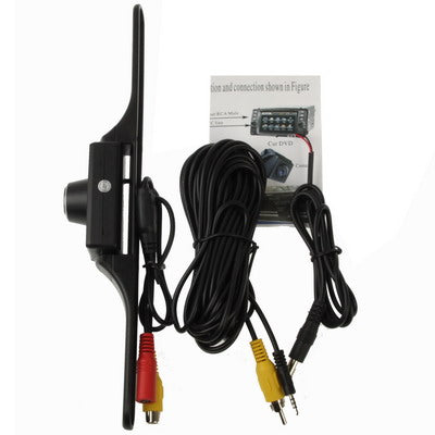 7 LED IR Infrared Waterproof Night Vision Rear View Camera for Car GPS, Wide viewing angle: 120 degree (DM700)(Black)