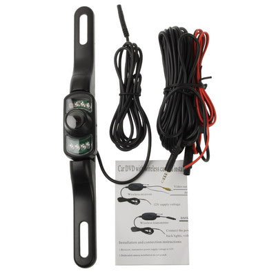 7 LED IR Infrared Waterproof Night Vision Rear View Camera for Car GPS, Wide viewing angle: 120 degree (DM800)(Black)